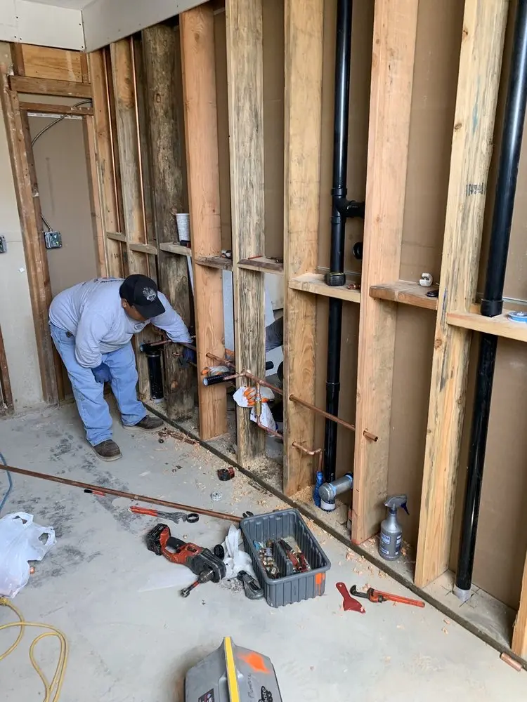 Commercial rough-in plumbing for Gas Line Repair in Waterfront